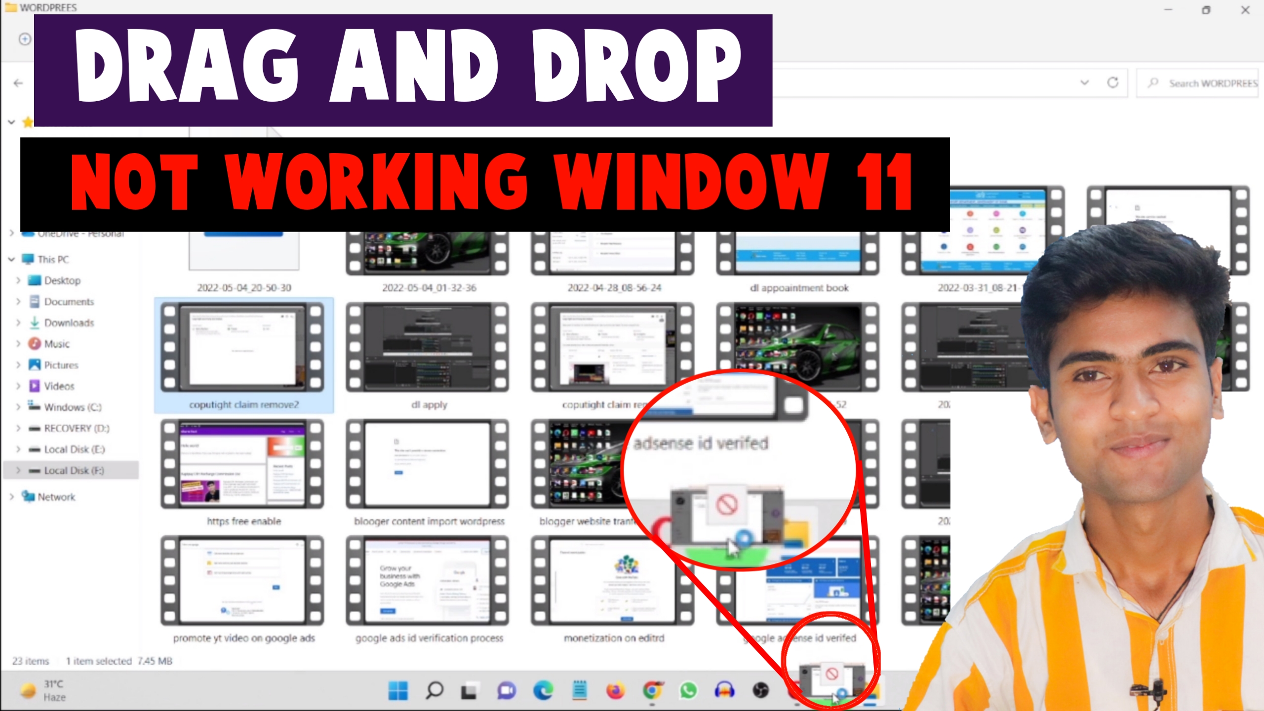 Read more about the article How To Fix Drag and Drop Task Bar Windows 11 | Pc drag and drop not working windows 11