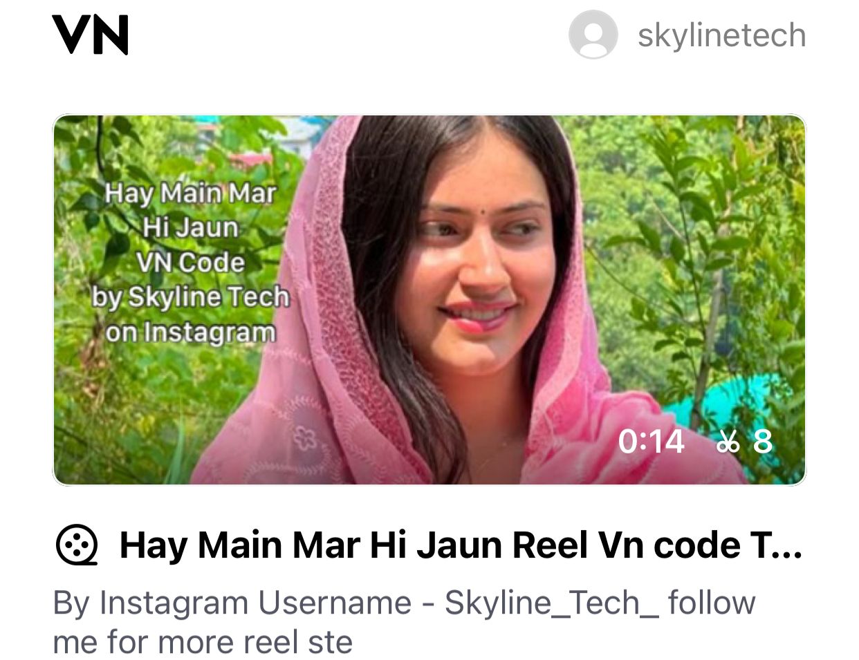 Create Emotional Reels on “Hay Main Mar Hi Jaun” Song — Ready VN Code Template (1-Click)