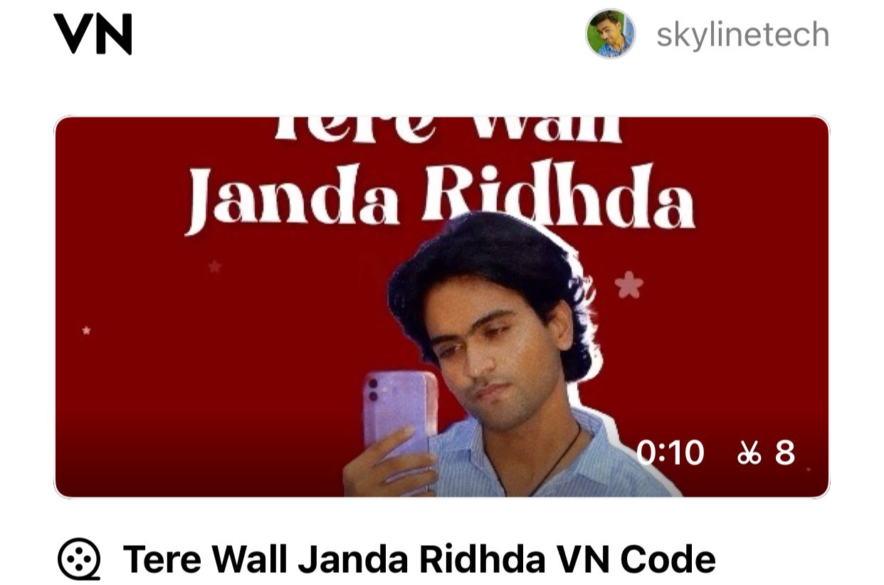 Tere Wall Janda Ridhda VN Code