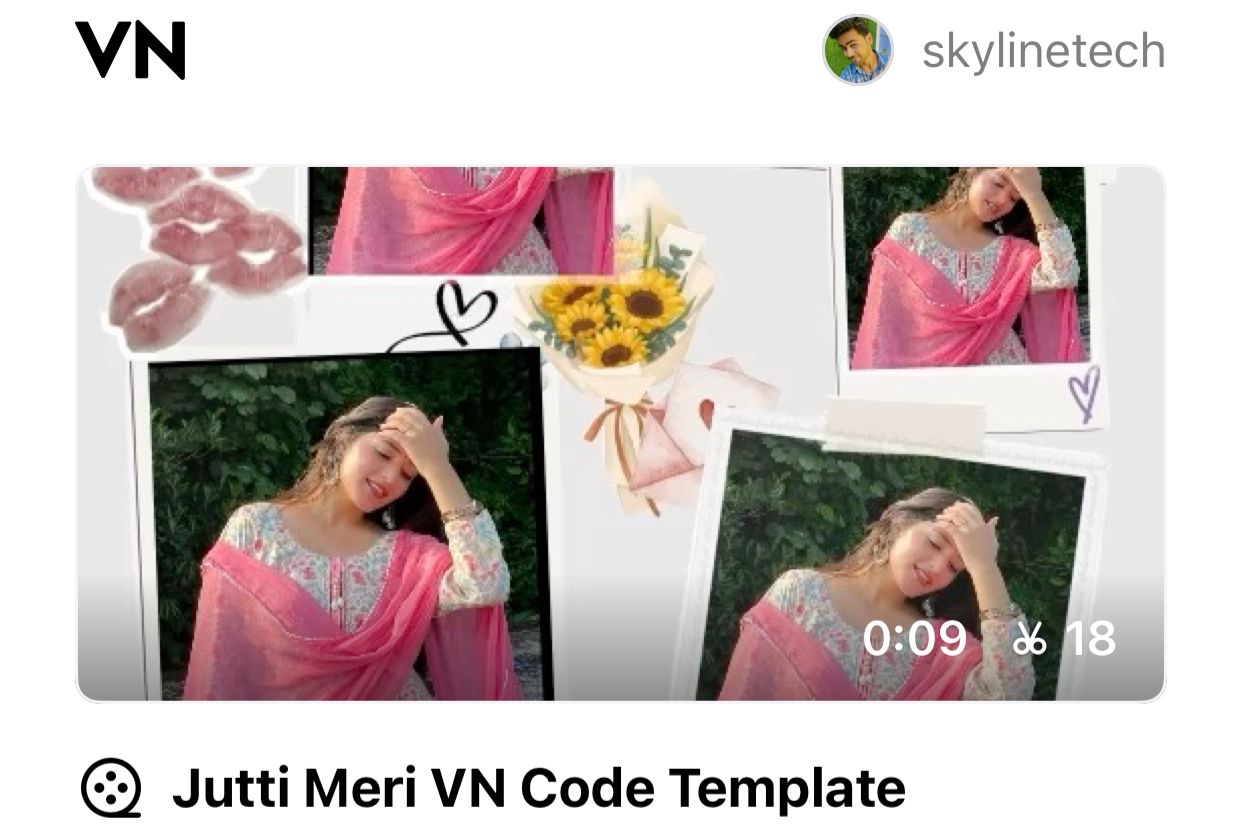 Jutti Meri Thumak Thumak Song VN Code Template – Trending Reel Edit