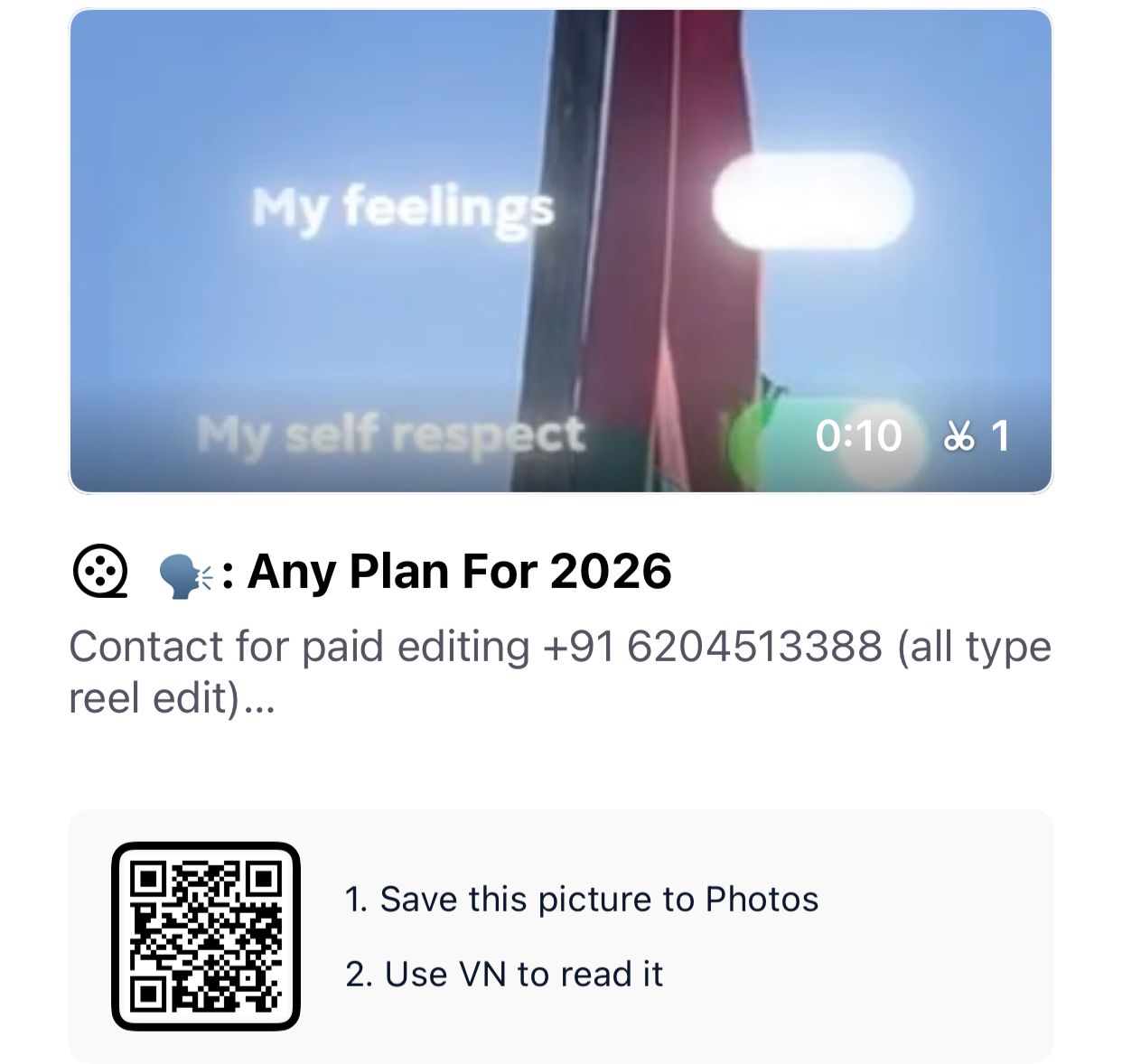 Any Plan for 2026 Feeling Vs Self Respect – VN Code Template